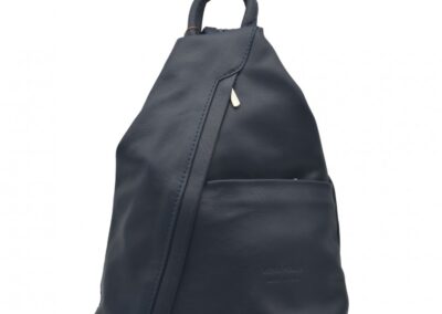 MOCHILA PIEL AZUL